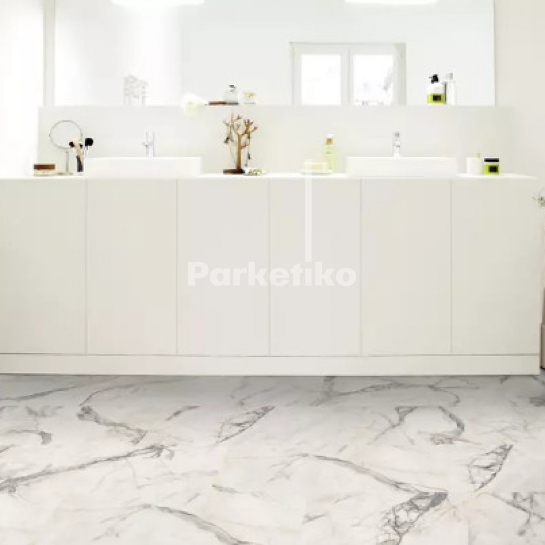 Винил Tarkett iD Inspiration Carrara Grande WHITE 33 класс клеевой
